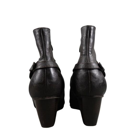 Spring Step Shoes Womens 39 Patrizia Bootie Block Heel Slouchy Leather Fashion - Picture 5 of 16